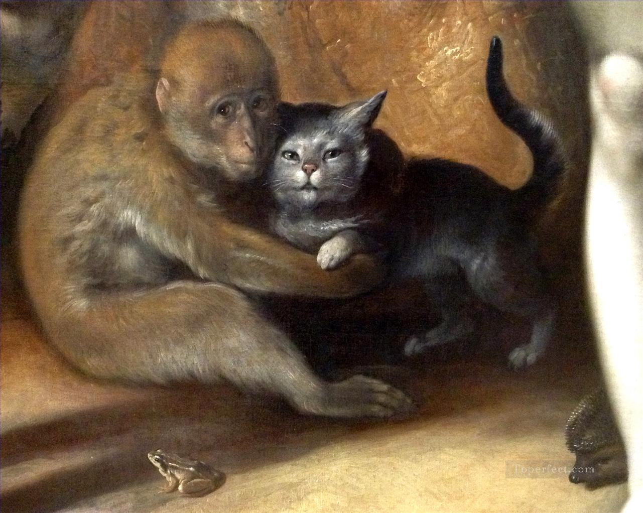 Cornelis Cornelisz van Haarlem The Fall of Man Monkey Cat Frog Hedgehog Oil Paintings